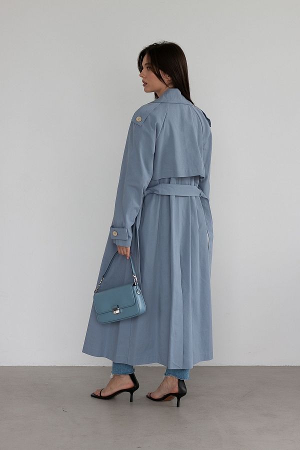 Тренч котоновий блакитний С0221/1 #RU# Тренч котоновый голубой С0221/1 № 3
