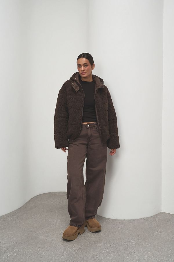 Куртка тедді коричнева 240902/3 #RU# Куртка тедди коричневий  240902/3 № 3