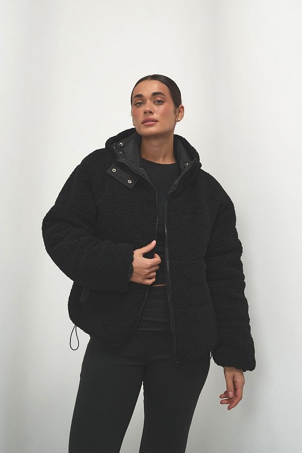 Куртка тедді чорна 240902/4 #RU# Куртка тедди черная 240902/4 № 2