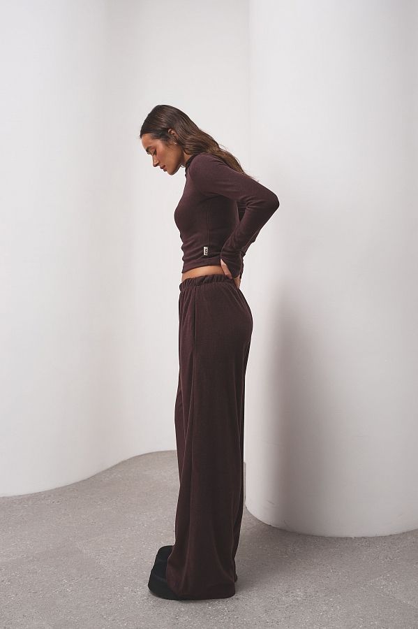 Костюм приталений із замком коричневий KOSPR/4 #RU# Костюм приталенный с замком коричневый KOSPR/4 № 4