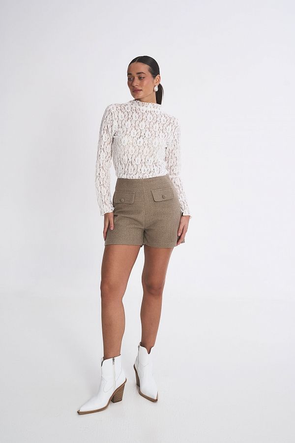 Шорти класичні бежеві SHBR/4 #RU# Шорты классические бежевые SHBR/4 № 2