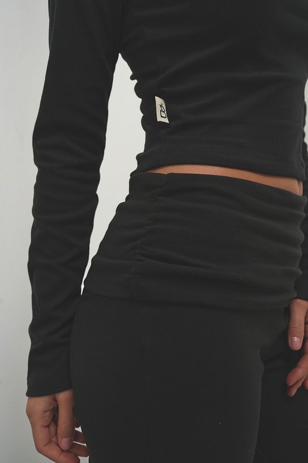 Костюм приталений флісовий чорний KPRM05/2 #RU# Костюм приталенный флисовый черный  KPRM05/2 № 4