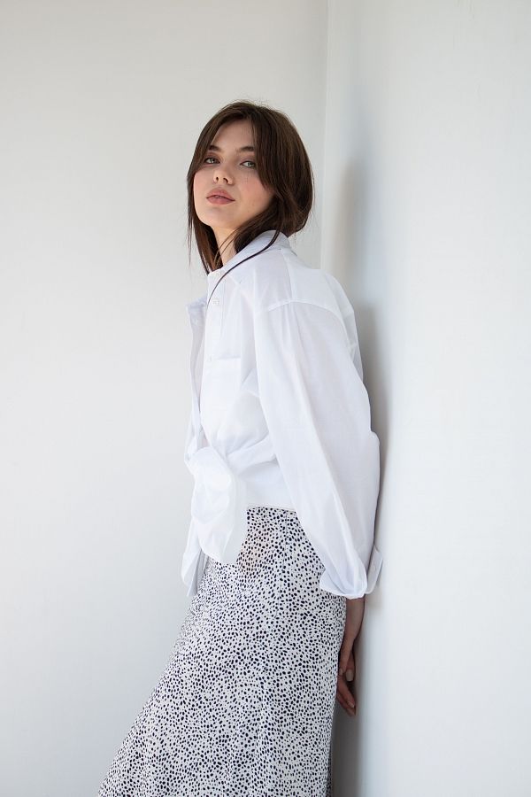 Спідниця максі біла B0123/2 #RU# Юбка макси белая B0123/2 № 5