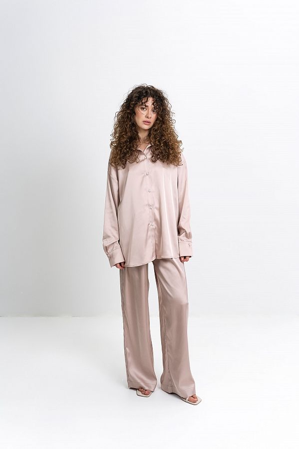 Костюм сатиновий бежевий НФ-00000754/2 #RU# Костюм сатиновый бежевый НФ-00000754/2 № 2