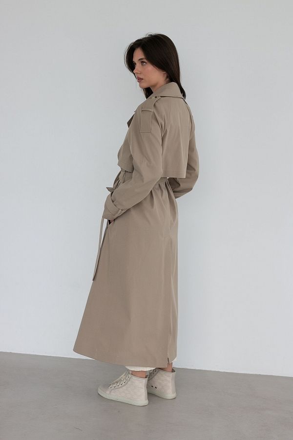 Тренч котон на підкладці капучіновий С0523/1 #RU# Тренч котон на подкладке капучиновый С0523/1 № 5