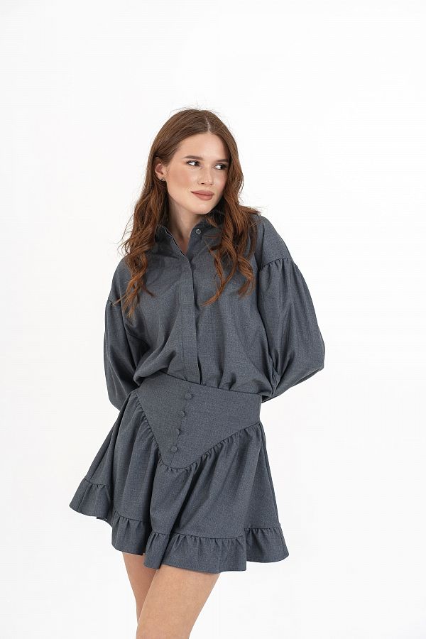 Костюм сорочка+спідниця з ґудзиками НФ-00000819/1 #RU# Костюм рубашка+юбка с пуговицами НФ-00000819/1 № 3