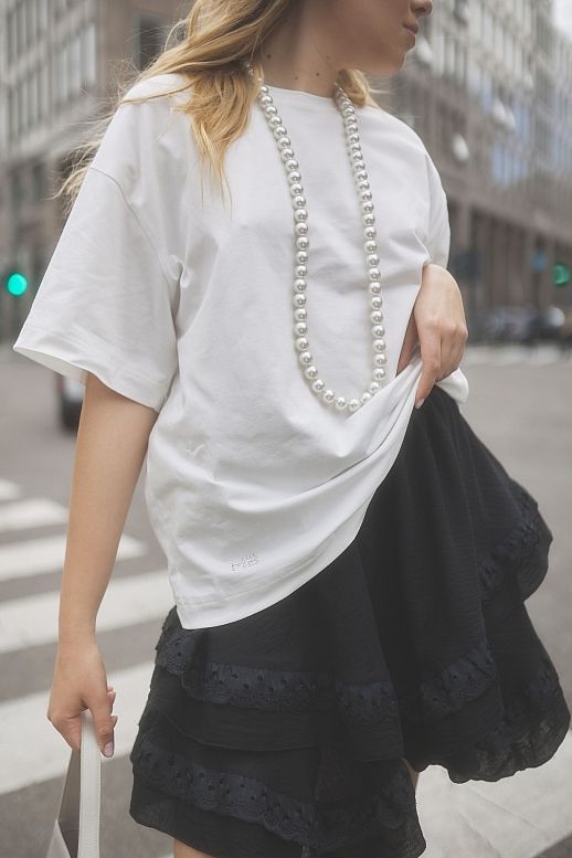 Спідниця з мереживом чорна