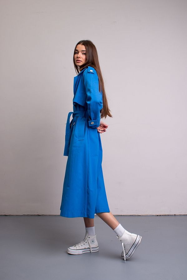 Тренч котоновий синій С0221/2 #RU# Тренч котоновый синий С0221/2 № 3