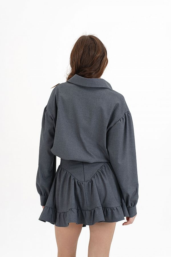 Костюм сорочка+спідниця з ґудзиками НФ-00000819/1 #RU# Костюм рубашка+юбка с пуговицами НФ-00000819/1 № 5