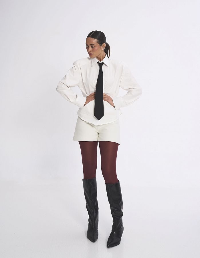 Сорочка котонова з підплічниками молочна SCT/1 #RU# Рубашка котоновая с подплечниками молочная SCT/1 № 3