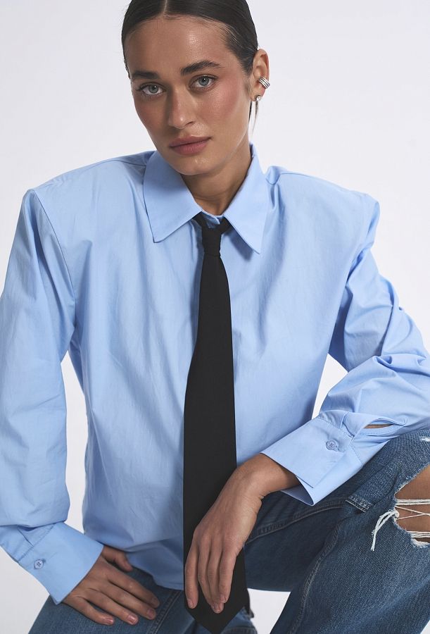 Сорочка котонова з підплічниками блакитна SCT/3 #RU# Рубашка котоновая с подплечниками голубая SCT/3 № 3