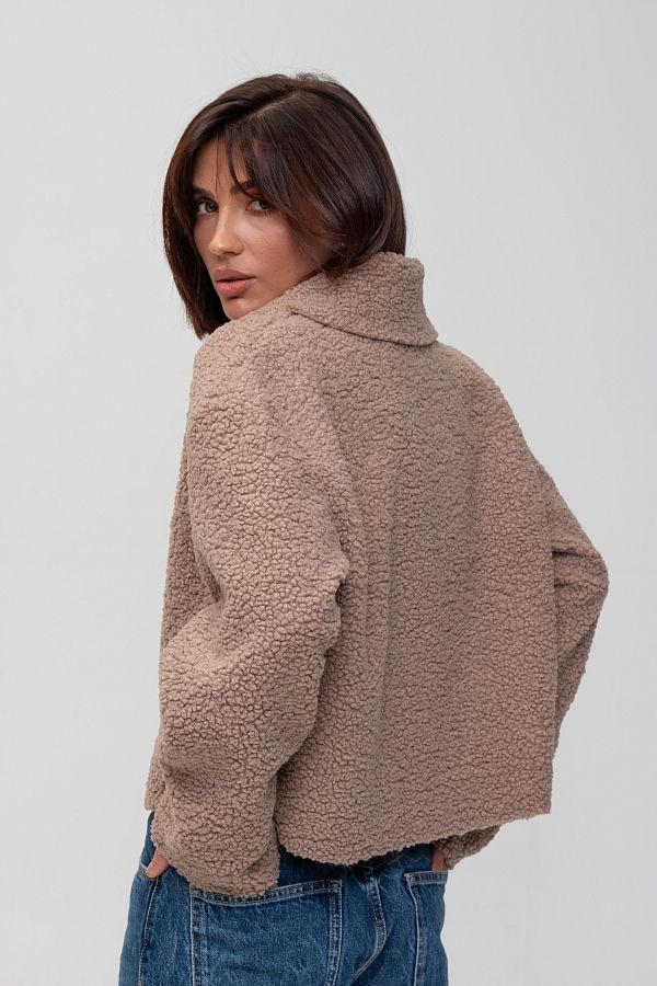 Куртка хутряна капучіновий SHB02 #RU# Куртка меховая капучино SHB02 № 3