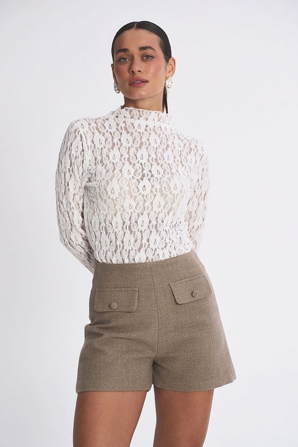 Шорти класичні бежеві SHBR/4 #RU# Шорты классические бежевые SHBR/4 № 1