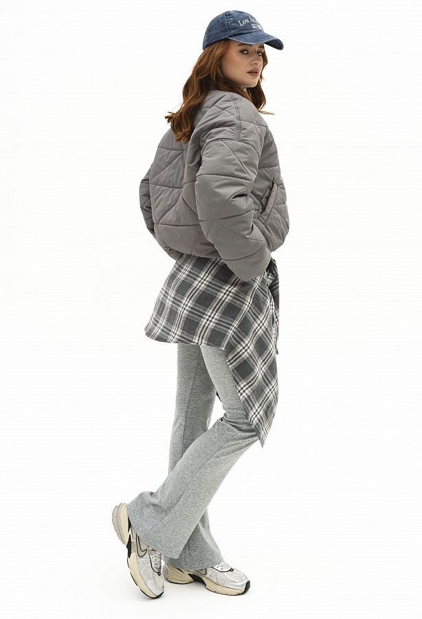 Бомбер на кнопках графітовий К0623/4 #RU# Бомбер на кнопках графитовый К0623/4 № 3