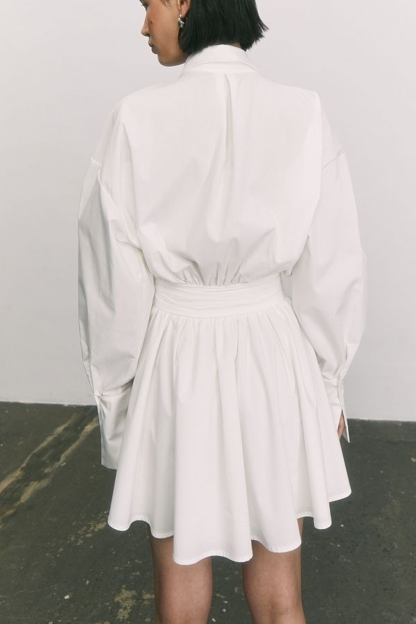 Сукня-сорочка на ґудзиках молочна МБПЛ005/1 № 4