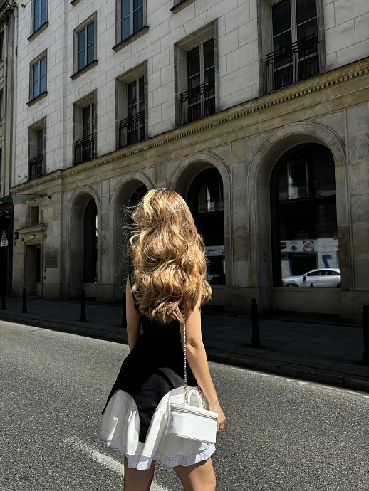 Сукня-корсет чорний+білий - №2