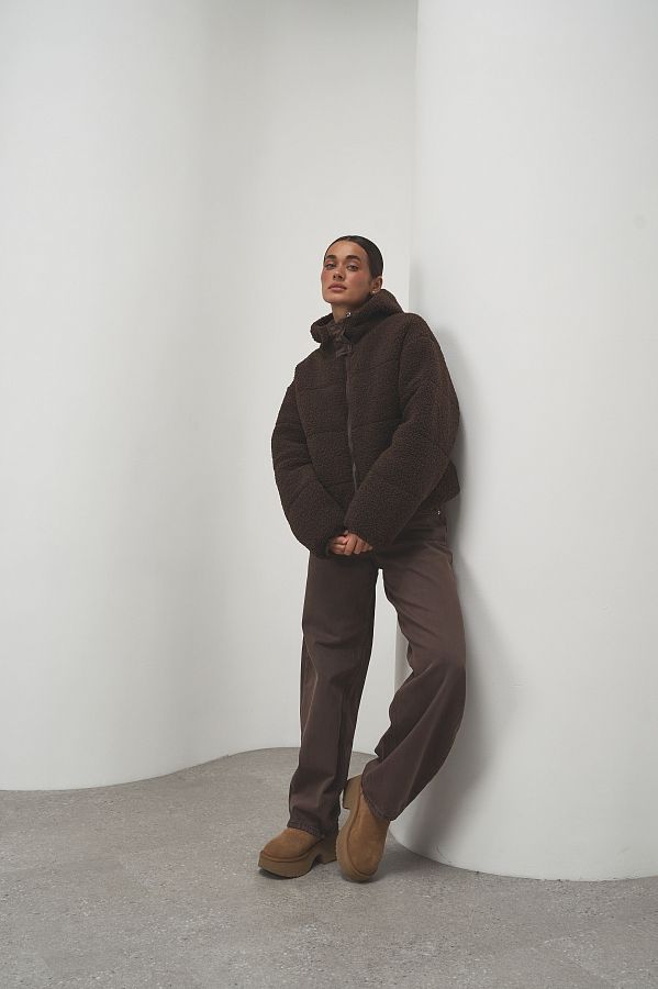 Куртка тедді коричнева 240902/3 #RU# Куртка тедди коричневий  240902/3 № 1