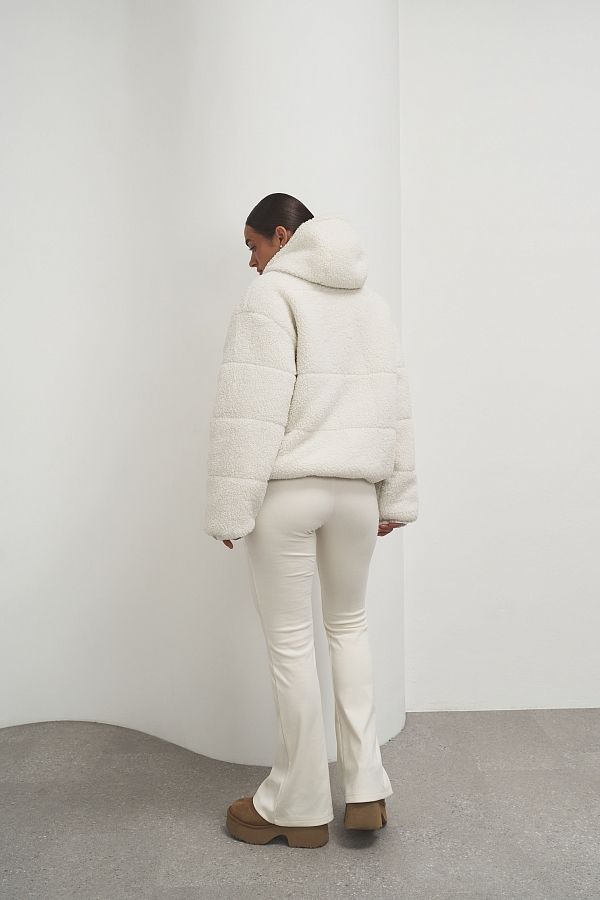 Куртка тедді молочна 240902/1 #RU# Куртка двухсторонняя тедди молочная  240902/1 № 4