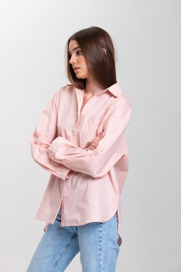 Сорочка котонова класична світло-рожева МБСЧ001/3 #RU# Рубашка котоновая классическая светло-розовая МБСЧ001/3 № 3