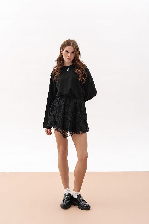 Лонгслів oversize MBocharova чорний - №2