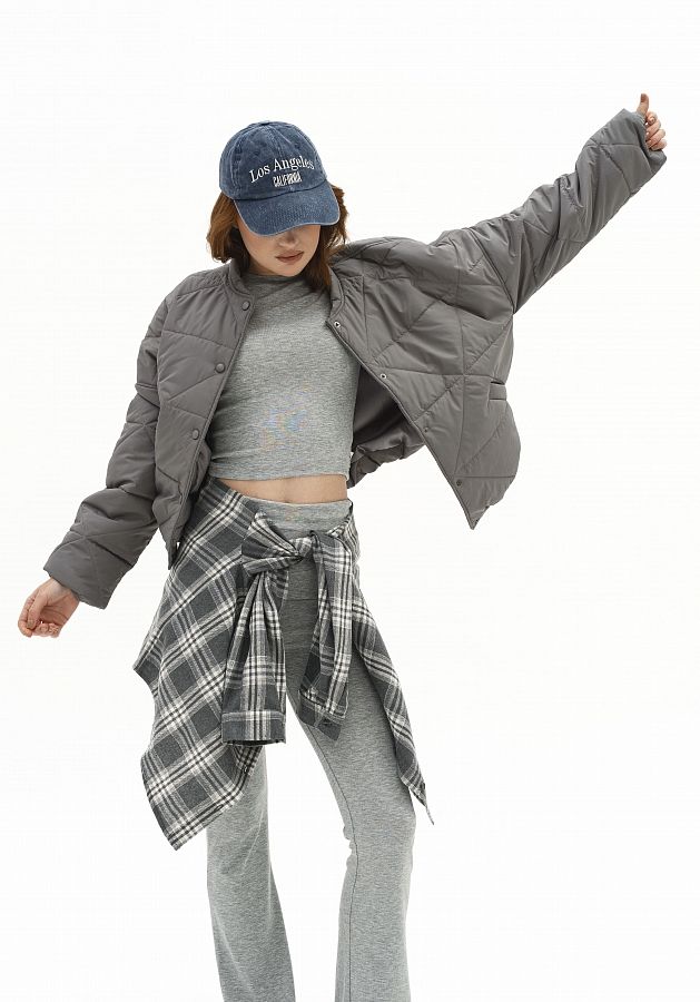 Бомбер на кнопках графітовий К0623/4 #RU# Бомбер на кнопках графитовый К0623/4 № 1