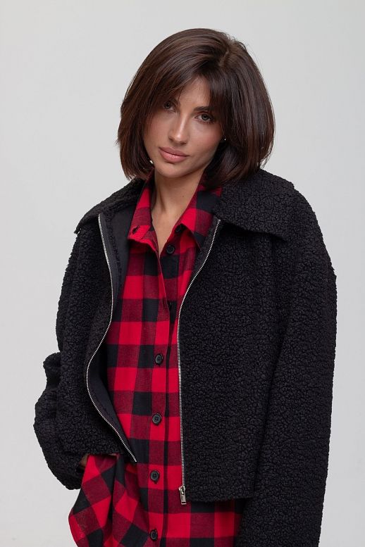 Куртка хутряна чорна - №2