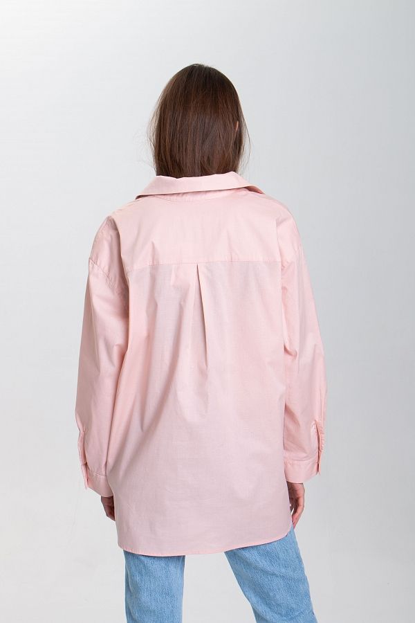 Сорочка котонова класична світло-рожева МБСЧ001/3 #RU# Рубашка котоновая классическая светло-розовая МБСЧ001/3 № 4