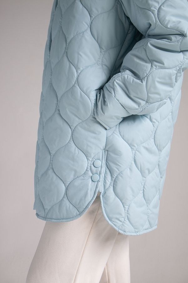 Куртка-сорочка на кнопках блакитна МБПЩ003/3 #RU# Куртка-рубашка на кнопках голубая МБПЩ003/3 № 4