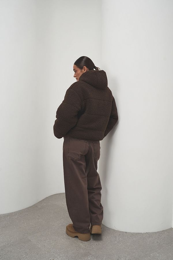 Куртка тедді коричнева 240902/3 #RU# Куртка тедди коричневий  240902/3 № 4