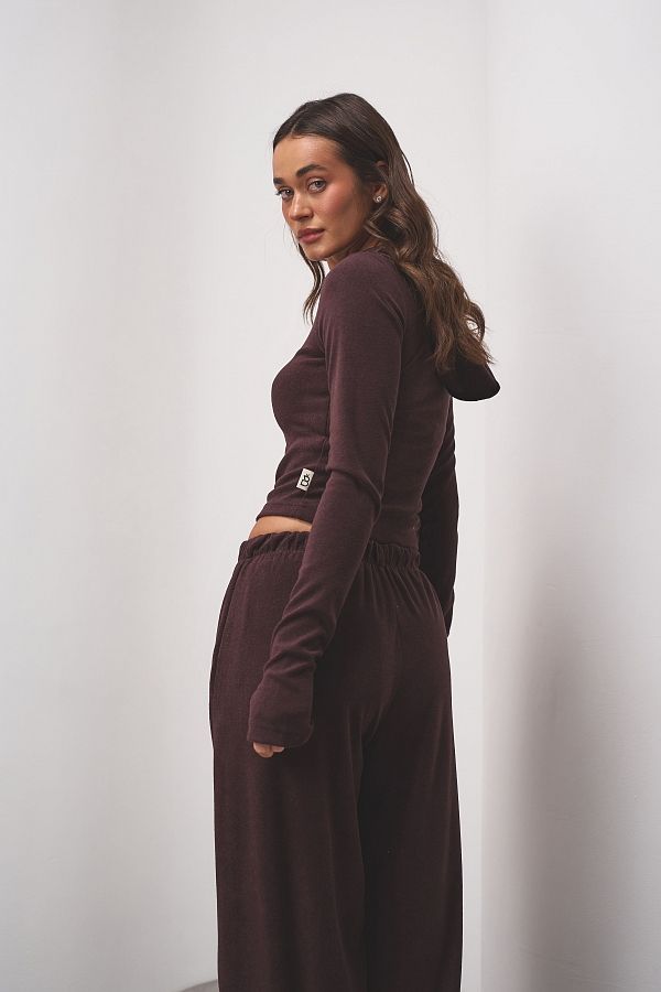 Костюм приталений із замком коричневий KOSPR/4 #RU# Костюм приталенный с замком коричневый KOSPR/4 № 2