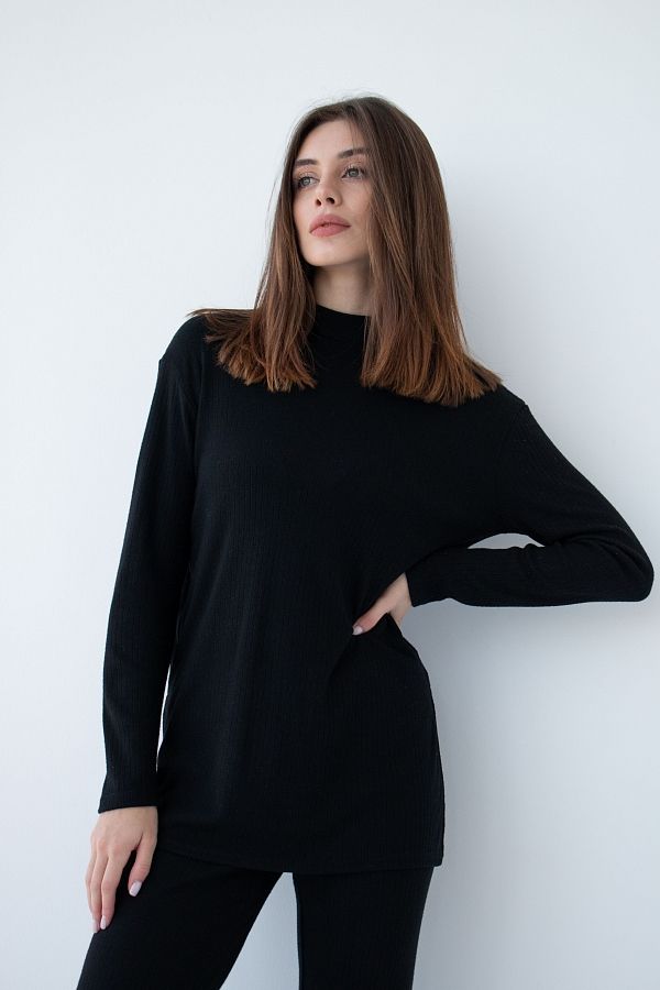 Костюм трикотажний чорний Н0622/2 #RU# Костюм трикотажный черный Н0622/2 № 2