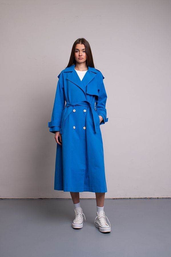 Тренч котоновий синій С0221/2 #RU# Тренч котоновый синий С0221/2 № 4