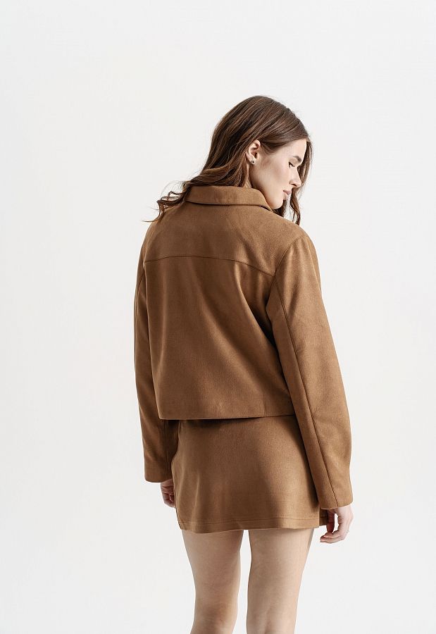 Спідниця замшева руда НФ-00000572 #RU# Юбка замшевая рыжая НФ-00000572 № 2