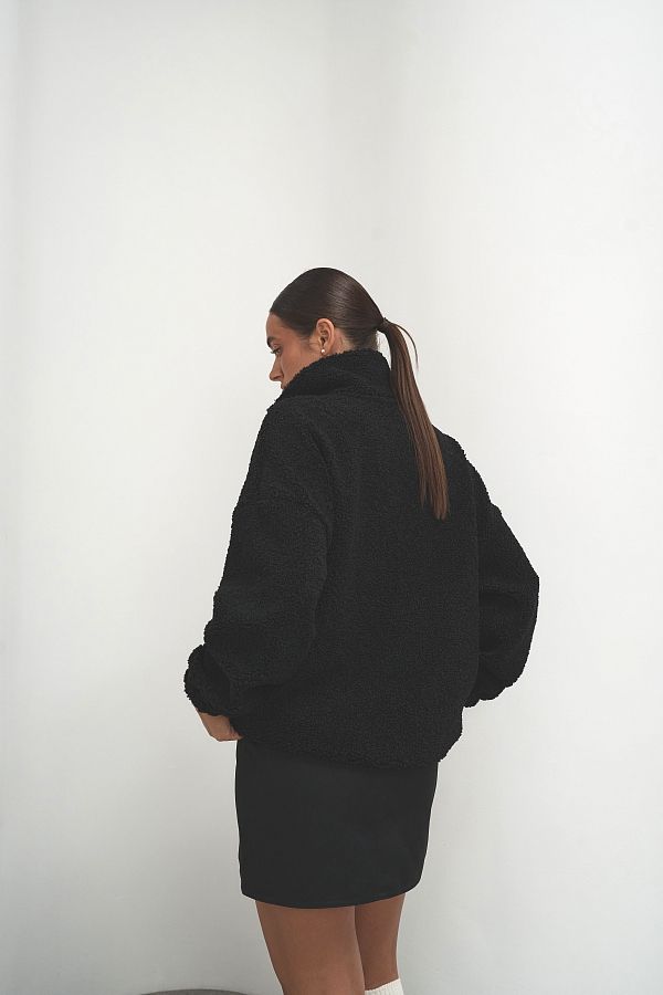 Світшот теді із замком чорний TKOFG/04 #RU# Свитшоты TKOFG/04 № 3