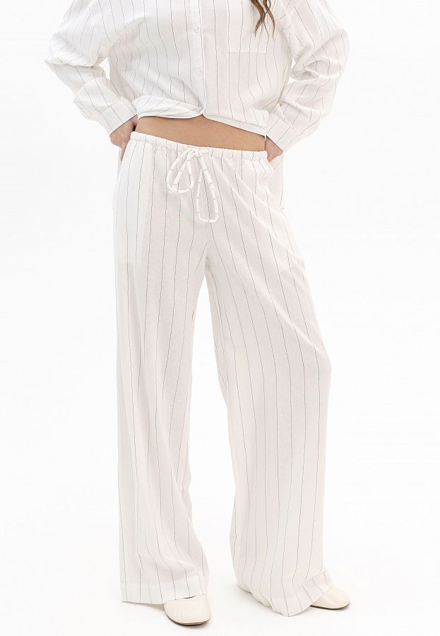 Брюки лляні прямі молочні БЛО/2 #RU# Брюки льняные прямые молочные БЛО/2 № 1