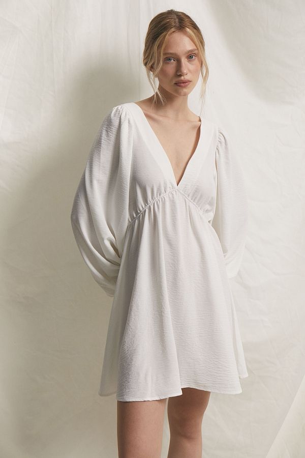 Сукня міні з відкритою спиною молочна VID1124/3 № 1