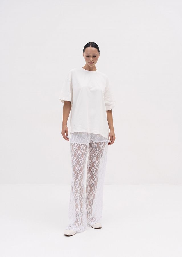 Штани мереживні білі  BRM/01 #RU# Брюки кружевные белые BRM/01 № 1