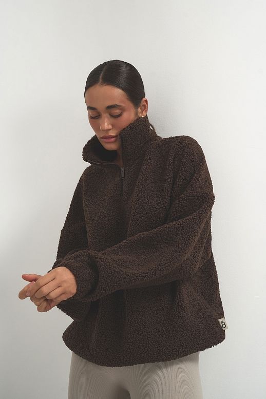 Світшот теді із замком коричневий - №2