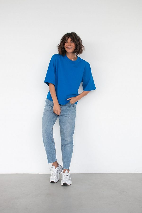 Базова футболка середній рукав синя TR30299/1 #RU# Базовая футболка средний рукав TR30299/1 № 1