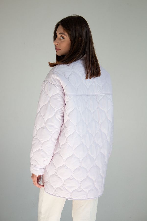 Куртка-сорочка на кнопках світло-рожева МБПЩ003/5 #RU# Куртка-рубашка на кнопках светло-розовая МБПЩ003/5 № 4